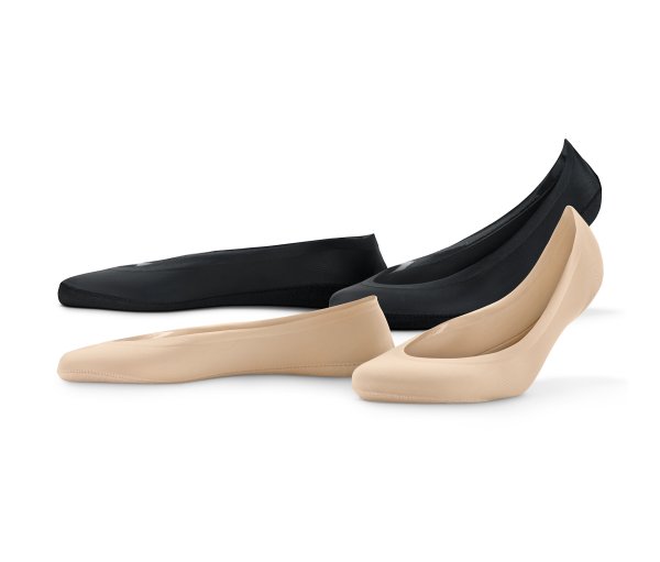 Tchibo - 2 Paar Magic-Cut-Füßlinge - Damen - Gr. 39-42 - schwarz