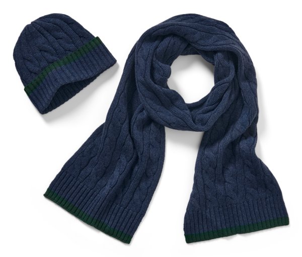 Tchibo - Mütze und Schal im Set - blau