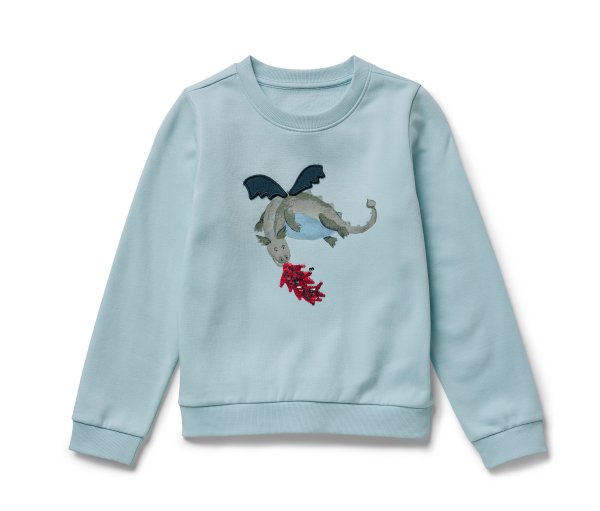 Tchibo - Kinder-Sweatshirt mit angerauter Innenseite - Jungen - Gr. 122/128 - hellblau