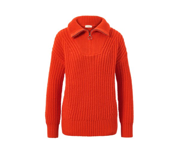 Tchibo - Grobstrick-Troyer - Damen - Gr. M - orange