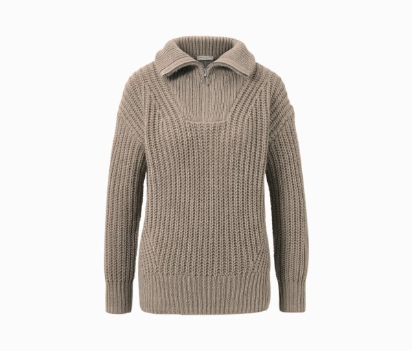 Tchibo - Grobstrick-Troyer - Damen - Gr. XL - taupe