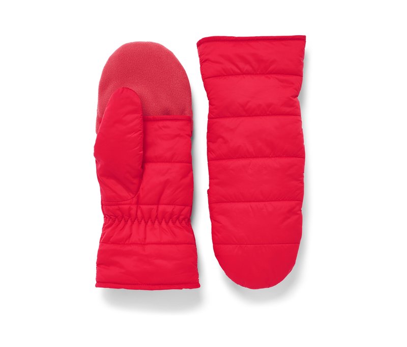 Tchibo - Stepp-Klappfäustlinge - Damen - Gr. 7,5 - rot