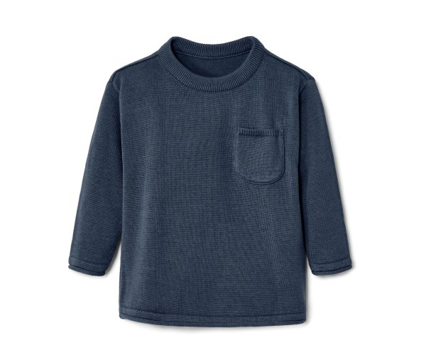 Tchibo - Kinder-Strickpullover - Gr. 122/128 - blau
