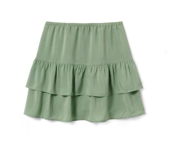 Tchibo - Kinder-Stufenrock - Gr. 170/176 - grün