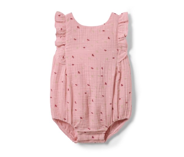 Tchibo - Baby-Strampler - Mädchen - Gr. 98/104 - rosa/print