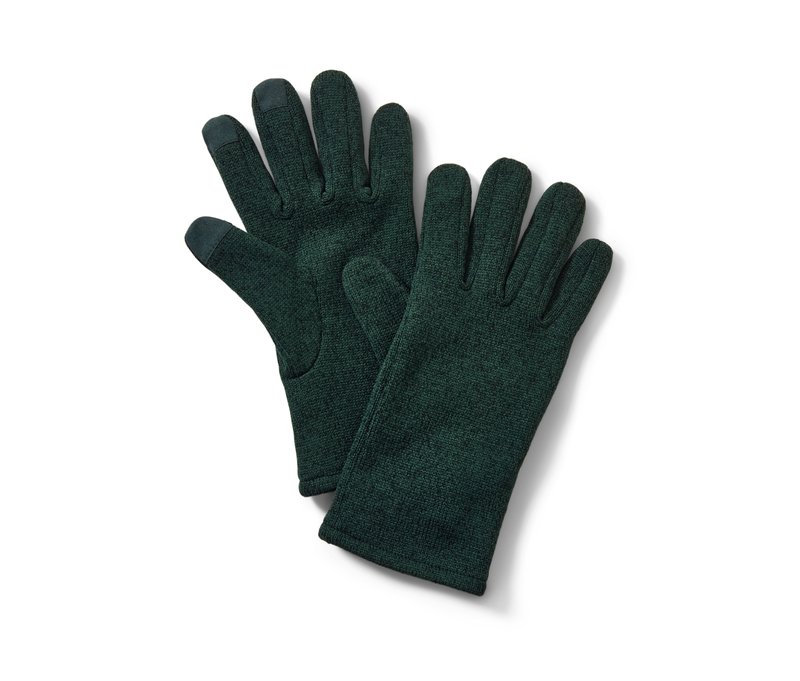 Tchibo - Strickfleece-Handschuhe - Herren - Gr. 7,5 - grün
