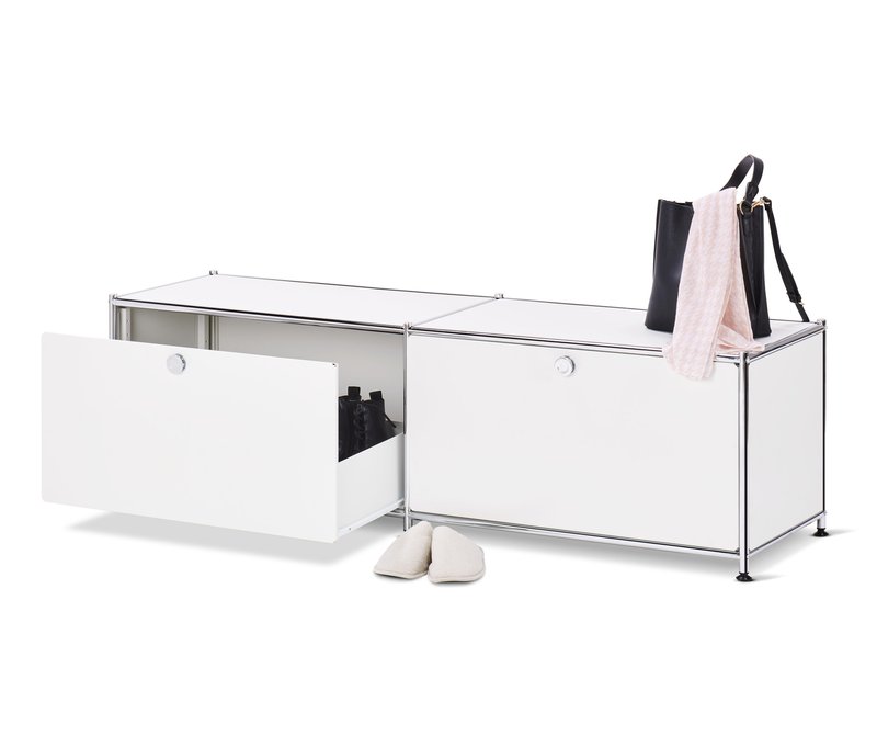 Tchibo - Lowboard Metall »Cn3« mit Schubladen - 152x40x44,5cm - chrom - Stahl / Aluminium / Kunststoff