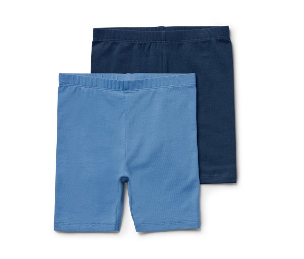 Tchibo - 2 Kinder-Radler-Leggings - Mädchen - Gr. 134/140 - dunkelblau