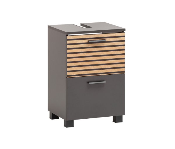 Tchibo - Waschbeckenunterschrank »Katta« - 40x35x61cm - anthrazit - Holz / Metall / Kunststoff