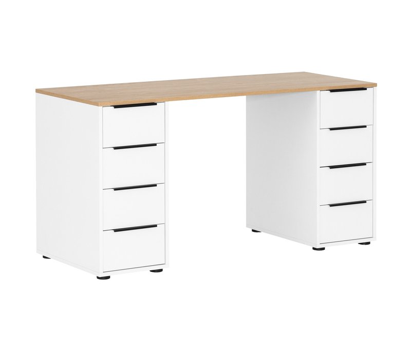 Tchibo - Schreibtisch »Elma« - 140x55,5x73cm - schwarz - Holz / Metall / Kunststoff