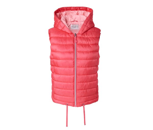 Tchibo - Steppweste mit Kapuze - Damen - Gr. 42 - koralle