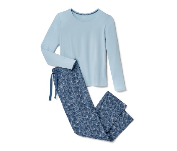 Tchibo - Pyjama - Damen - Gr. L - hellblau