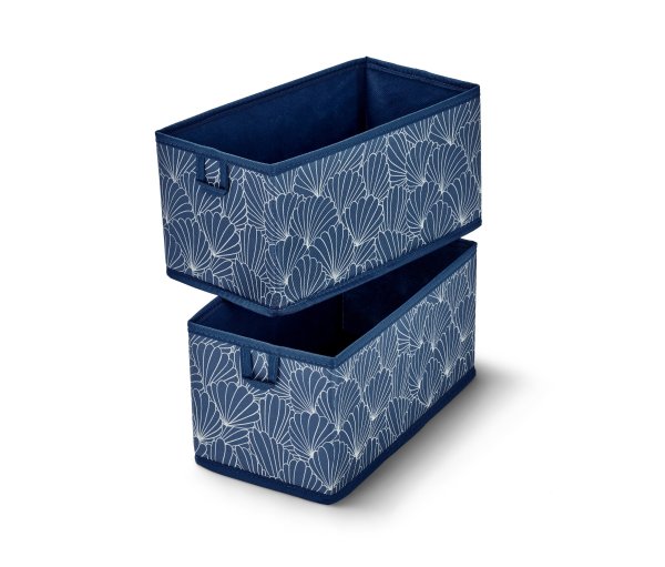 Tchibo - 2 Schubladen-Ordnungsboxen - dunkelblau