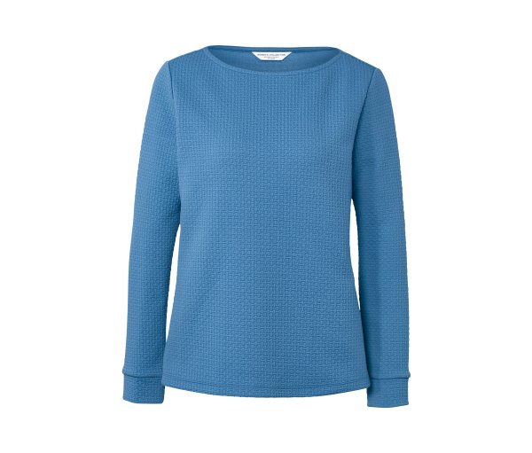 Tchibo - Strukturiertes Sweatshirt - Damen - Gr. M - hellblau