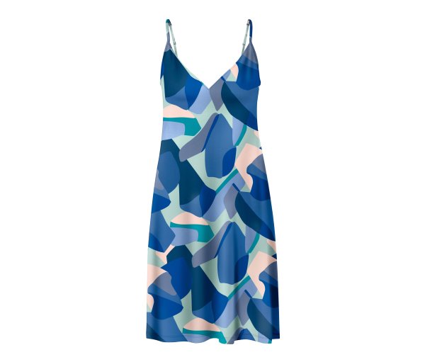 Tchibo - Trägernachthemd - Damen - Gr. S - blau