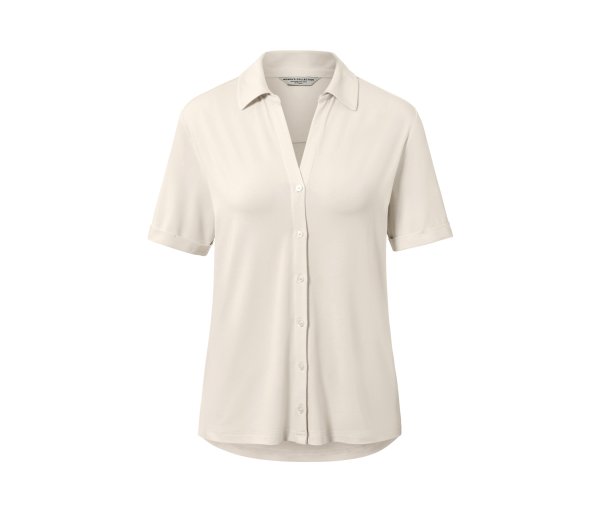 Tchibo - Blusenshirt mit Knopfleiste - Damen - Gr. XL - creme