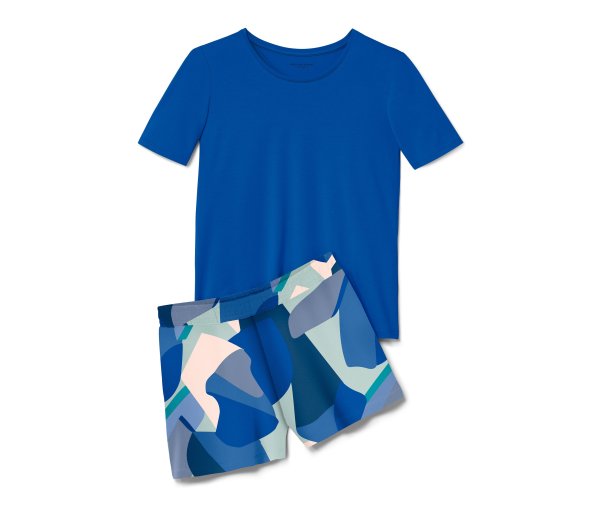 Tchibo - Shorty-Pyjama - Damen - Gr. L - dunkelblau