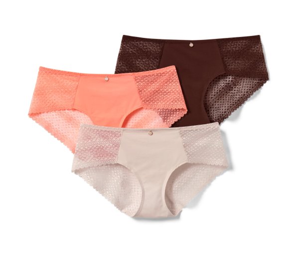 Tchibo - 3 Pantys - Damen - Gr. L - creme