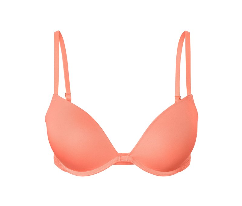 Tchibo - Push-up-BH mit Spitze - Damen - Gr. 75A - orange