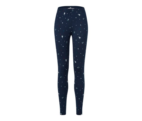 Tchibo - Kuschelige Leggings - Damen - Gr. M - dunkelblau/print