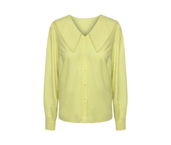 Tchibo - Bluse mit Kragen - Damen - Gr. 44 - gelb