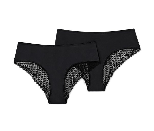 Tchibo - 2 Brazilslips - Damen - Gr. L - schwarz