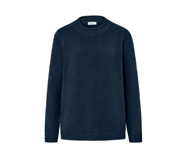 Tchibo - Strickpullover in Boucléoptik - Damen - Gr. S - dunkelblau