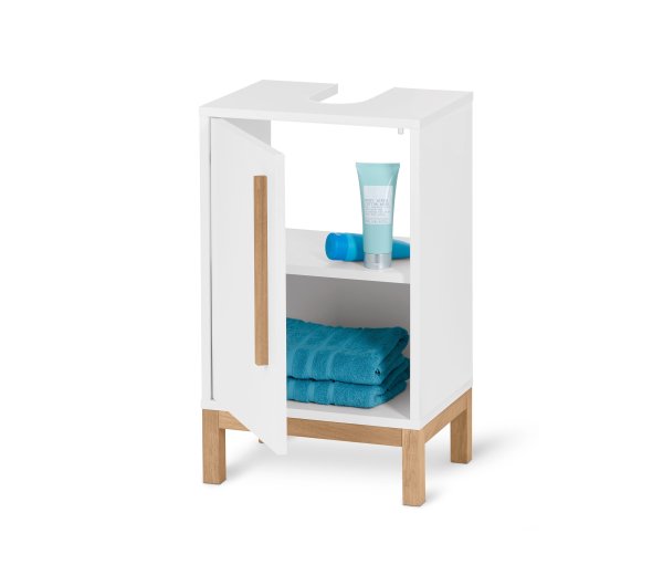 Tchibo - Kleiner Waschbeckenunterschank »Eklund« - 40x30x66cm - braun - Holz / Eichenholz