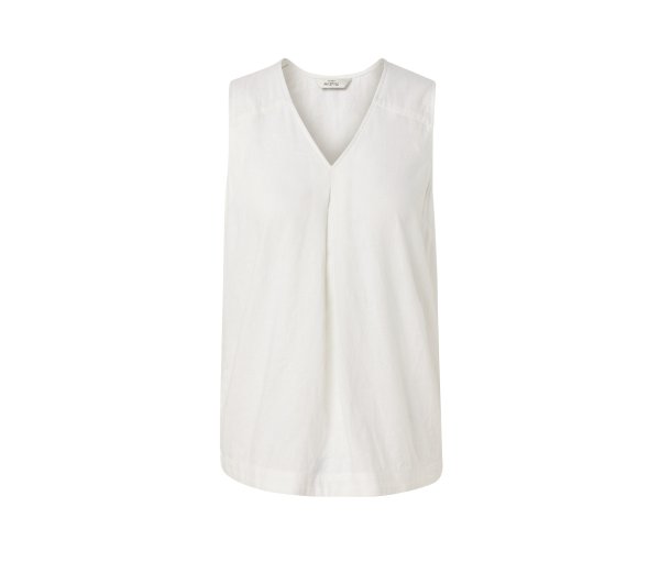 Tchibo - Ärmellose Leinenbluse - Damen - Gr. 38 - weiß