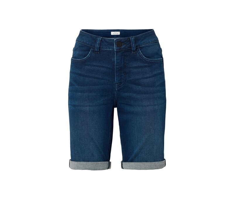 Tchibo - Bermuda-Jeans ‒ Fit »Lea« - Damen - Gr. 36 - dunkelblau