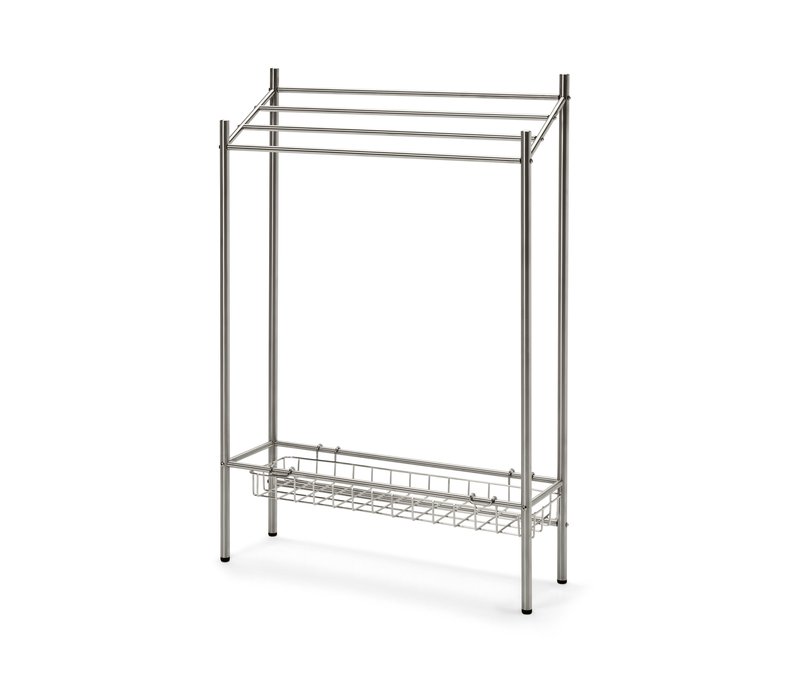 Tchibo - Handtuchhalter - 65x21x95,5cm - silber - Edelstahl / Silikon