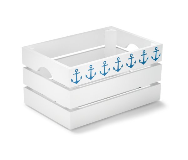 Tchibo - Dekorative Holzkiste - dunkelblau