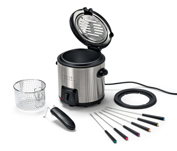 Tchibo - Mini-Fritteuse-und-Fondue - silber