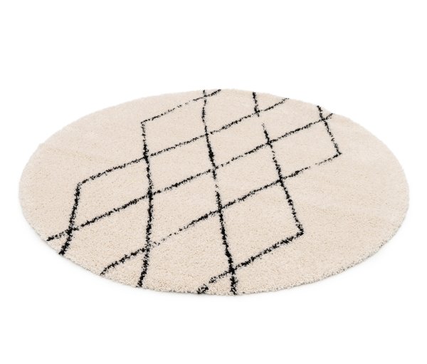 Tchibo - Indoorteppich »Nomad Rhombus Line« - schwarz