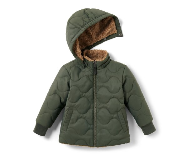 Tchibo - Kinder-Wendejacke - Herren - Gr. 122/128 - grün