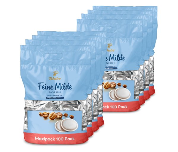 Tchibo - Feine Milde Pads - 8 x 100 Pads - Intensität: 2/6