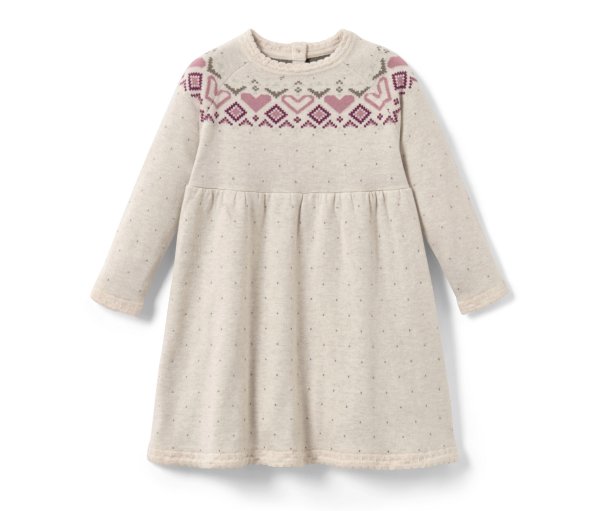 Tchibo - Kinder-Strick-Kleid - Mädchen - Gr. 98/104 - beige