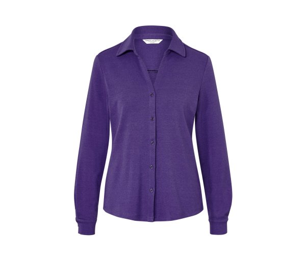 Tchibo - Blusenshirt mit Knopfleiste - Damen - Gr. M - lila