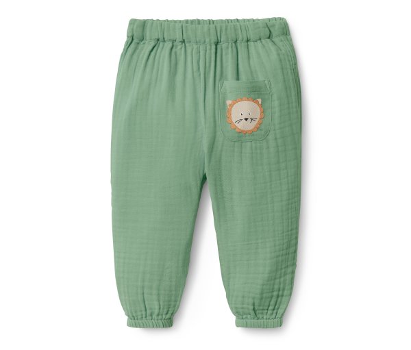 Tchibo - Baby-Schlupfwebhose - Newborn - Gr. 50/56 - grün