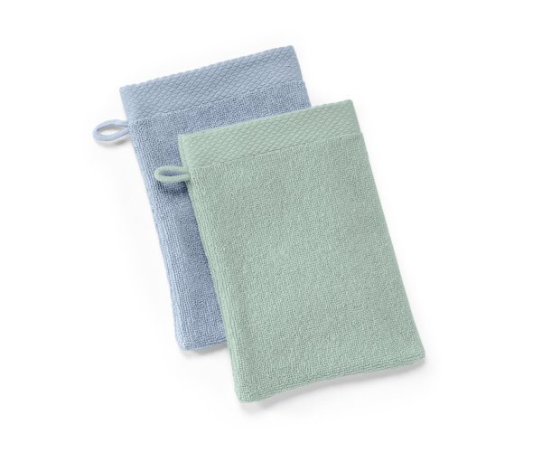 Tchibo - 2 Waschlappen - hellblau