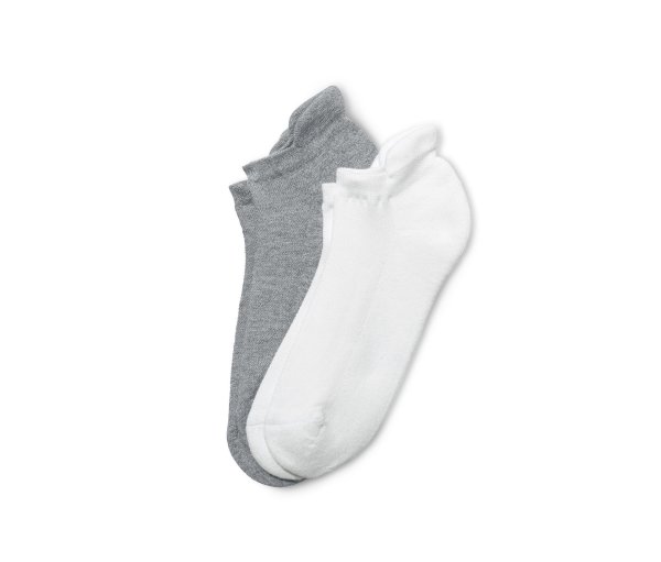 Tchibo - 2 Paar Unisex-Funktions-Sneakersocken - Herren - Gr. 43-46 - weiß