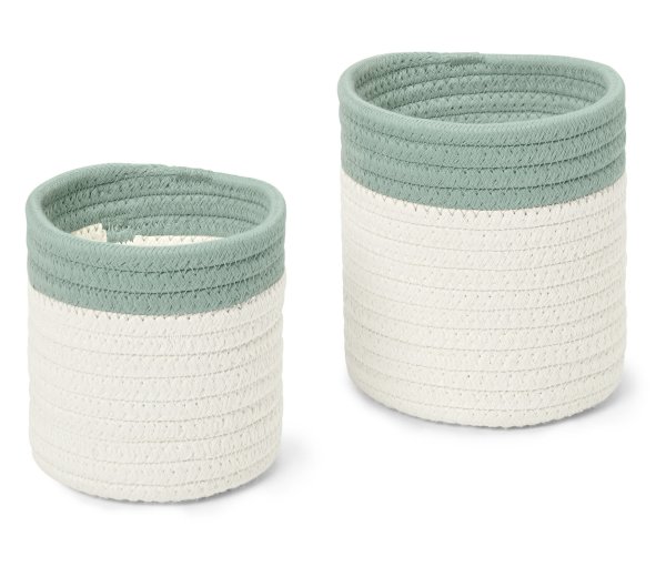 Tchibo - 2 Aufbewahrungskörbe - hellgrün