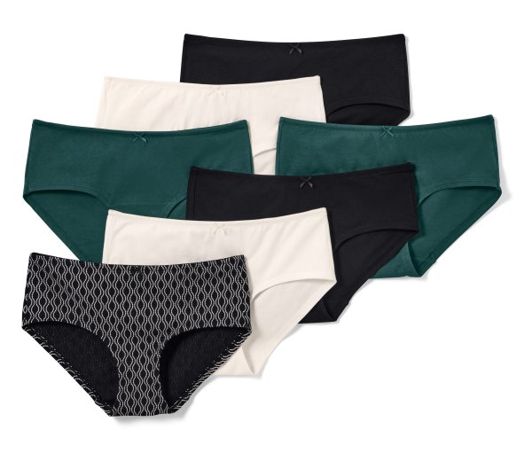 Tchibo - 7 Pantys - Damen - Gr. L - dunkelgrün