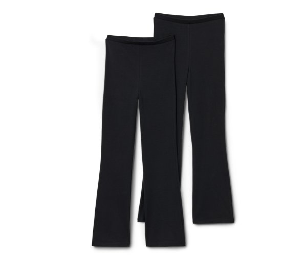 Tchibo - 2 Kinder-Flared-Leggings - Mädchen - Gr. 170/176 - schwarz