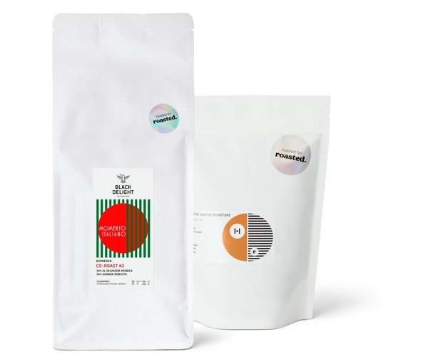 Tchibo - Espresso Probierpaket "Co-Roast Duo" - 1x 250g, 1 x 500g Ganze Bohne