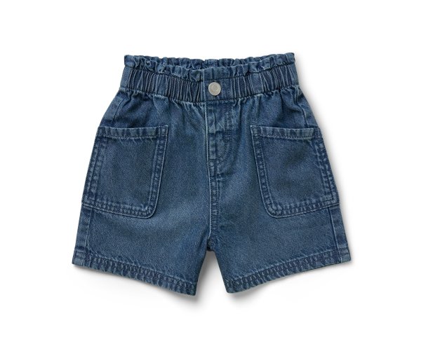 Tchibo - Kinder-Jeansshorts - Mädchen - Gr. 110/116 - blau