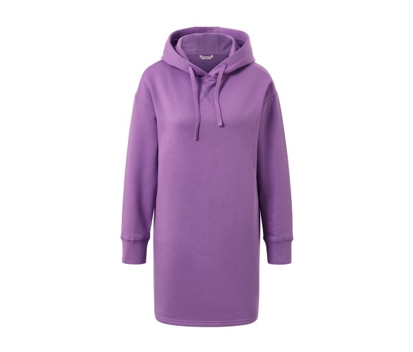 Tchibo - Langes Kapuzensweatshirt - Damen - Gr. S - lila