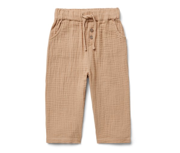 Tchibo - Kinder-Musselin-Hose - Herren - Gr. 98/104 - beige