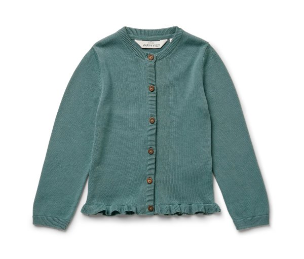 Tchibo - Kinder-Strickjacke - Mädchen - Gr. 110/116 - petrol