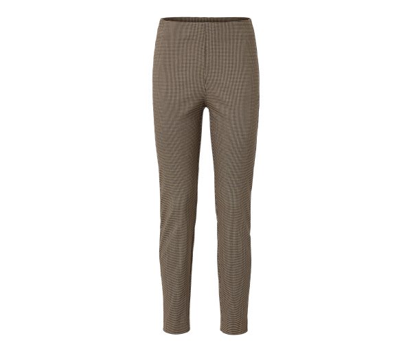 Tchibo - Stretchhose mit Hahnentritt-Jacquard - Damen - Gr. 48 - schwarz/jacquard